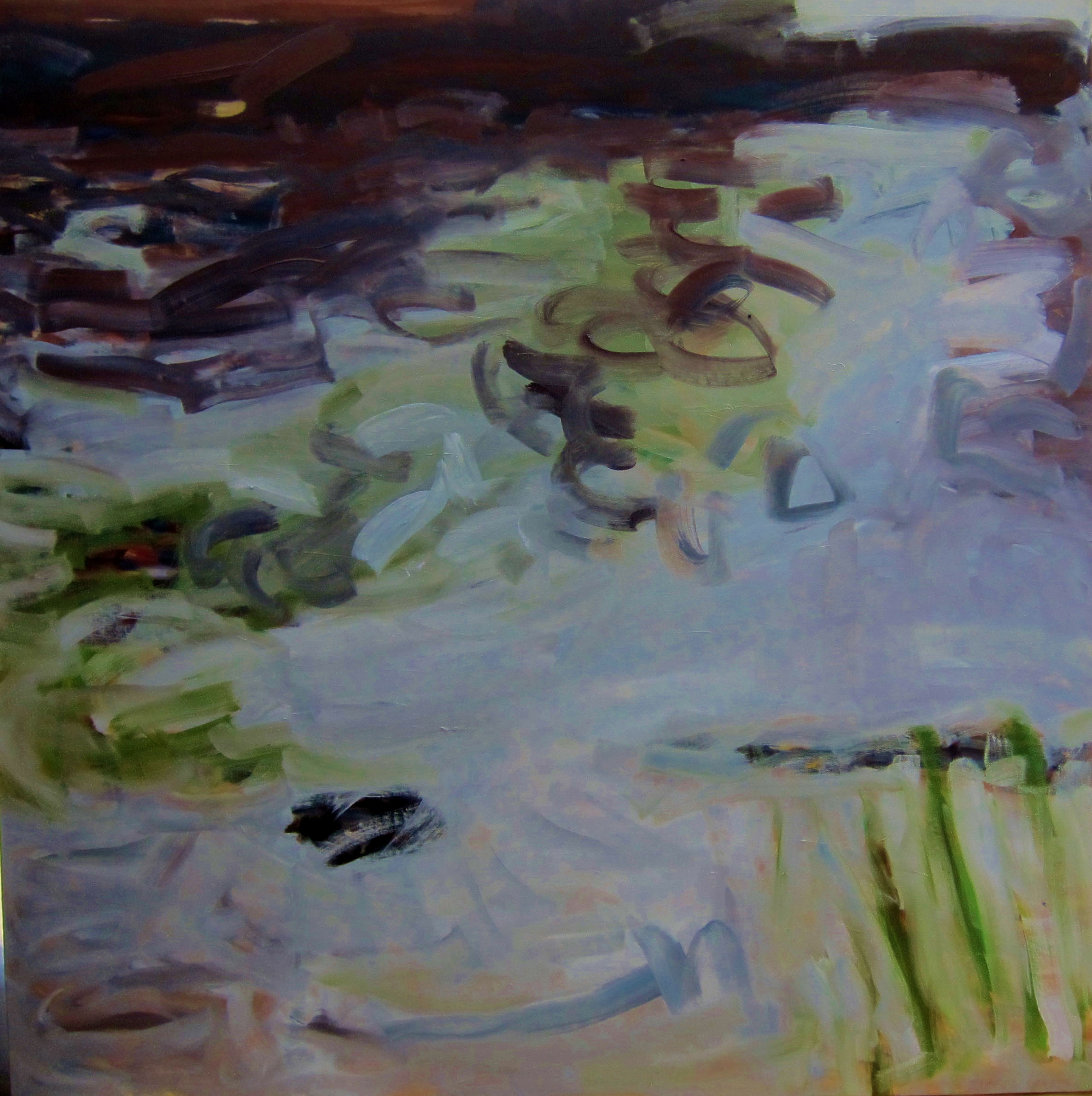 Diffusion I, Oil on Canvas, 1mx1m, RCARROLL