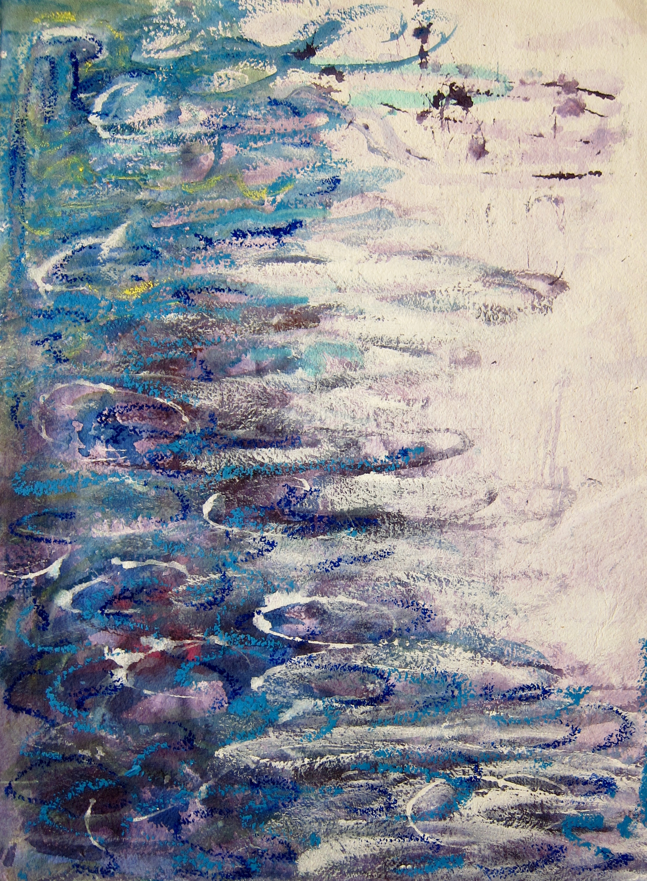 R.Carroll.Water Series - mixed media on Cotton Rag